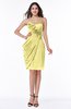 ColsBM Aylin Pastel Yellow Elegant Column Sleeveless Half Backless Chiffon Plus Size Bridesmaid Dresses