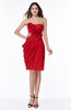 ColsBM Aylin Red Elegant Column Sleeveless Half Backless Chiffon Plus Size Bridesmaid Dresses