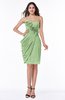 ColsBM Aylin Sage Green Elegant Column Sleeveless Half Backless Chiffon Plus Size Bridesmaid Dresses