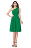 ColsBM Lorelei Jelly Bean Elegant Asymmetric Neckline Zipper Chiffon Knee Length Plus Size Bridesmaid Dresses