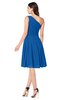 ColsBM Lorelei Royal Blue Elegant Asymmetric Neckline Zipper Chiffon Knee Length Plus Size Bridesmaid Dresses