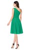 ColsBM Lorelei Sea Green Elegant Asymmetric Neckline Zipper Chiffon Knee Length Plus Size Bridesmaid Dresses