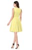 ColsBM Mara Daffodil Sexy A-line V-neck Sleeveless Chiffon Plus Size Bridesmaid Dresses