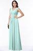ColsBM Melina Blue Glass Mature A-line Zipper Chiffon Paillette Plus Size Bridesmaid Dresses