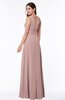 ColsBM Melina Blush Pink Mature A-line Zipper Chiffon Paillette Plus Size Bridesmaid Dresses
