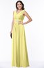 ColsBM Melina Daffodil Mature A-line Zipper Chiffon Paillette Plus Size Bridesmaid Dresses