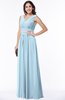 ColsBM Melina Ice Blue Mature A-line Zipper Chiffon Paillette Plus Size Bridesmaid Dresses