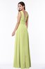 ColsBM Melina Lime Green Mature A-line Zipper Chiffon Paillette Plus Size Bridesmaid Dresses