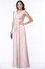 ColsBM Melina Petal Pink Mature A-line Zipper Chiffon Paillette Plus Size Bridesmaid Dresses