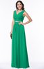 ColsBM Melina Sea Green Mature A-line Zipper Chiffon Paillette Plus Size Bridesmaid Dresses