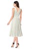 ColsBM Wynter Cream Traditional A-line Jewel Sleeveless Tea Length Pleated Plus Size Bridesmaid Dresses