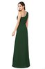 ColsBM Kimberly Hunter Green Vintage One Shoulder Sleeveless Half Backless Draped Plus Size Bridesmaid Dresses