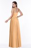 ColsBM Janelle Apricot Modern Zip up Chiffon Floor Length Pleated Plus Size Bridesmaid Dresses