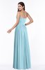 ColsBM Janelle Aqua Modern Zip up Chiffon Floor Length Pleated Plus Size Bridesmaid Dresses