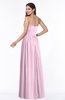 ColsBM Janelle Baby Pink Modern Zip up Chiffon Floor Length Pleated Plus Size Bridesmaid Dresses