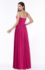 ColsBM Janelle Beetroot Purple Modern Zip up Chiffon Floor Length Pleated Plus Size Bridesmaid Dresses