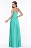 ColsBM Janelle Blue Turquoise Modern Zip up Chiffon Floor Length Pleated Plus Size Bridesmaid Dresses