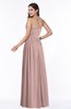 ColsBM Janelle Blush Pink Modern Zip up Chiffon Floor Length Pleated Plus Size Bridesmaid Dresses