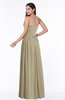 ColsBM Janelle Candied Ginger Modern Zip up Chiffon Floor Length Pleated Plus Size Bridesmaid Dresses