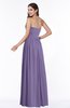ColsBM Janelle Chalk Violet Modern Zip up Chiffon Floor Length Pleated Plus Size Bridesmaid Dresses