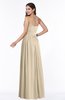 ColsBM Janelle Champagne Modern Zip up Chiffon Floor Length Pleated Plus Size Bridesmaid Dresses