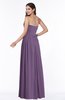 ColsBM Janelle Chinese Violet Modern Zip up Chiffon Floor Length Pleated Plus Size Bridesmaid Dresses