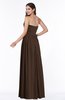 ColsBM Janelle Copper Modern Zip up Chiffon Floor Length Pleated Plus Size Bridesmaid Dresses