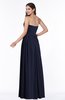 ColsBM Janelle Dark Sapphire Modern Zip up Chiffon Floor Length Pleated Plus Size Bridesmaid Dresses