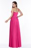ColsBM Janelle Fandango Pink Modern Zip up Chiffon Floor Length Pleated Plus Size Bridesmaid Dresses