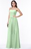 ColsBM Janelle Light Green Modern Zip up Chiffon Floor Length Pleated Plus Size Bridesmaid Dresses