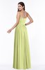 ColsBM Janelle Lime Green Modern Zip up Chiffon Floor Length Pleated Plus Size Bridesmaid Dresses