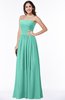 ColsBM Janelle Mint Green Modern Zip up Chiffon Floor Length Pleated Plus Size Bridesmaid Dresses