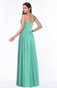 ColsBM Janelle Mint Green Modern Zip up Chiffon Floor Length Pleated Plus Size Bridesmaid Dresses