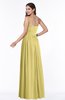 ColsBM Janelle Misted Yellow Modern Zip up Chiffon Floor Length Pleated Plus Size Bridesmaid Dresses