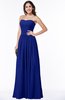 ColsBM Janelle Nautical Blue Modern Zip up Chiffon Floor Length Pleated Plus Size Bridesmaid Dresses