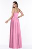 ColsBM Janelle Pink Modern Zip up Chiffon Floor Length Pleated Plus Size Bridesmaid Dresses