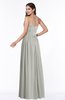 ColsBM Janelle Platinum Modern Zip up Chiffon Floor Length Pleated Plus Size Bridesmaid Dresses