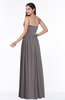 ColsBM Janelle Ridge Grey Modern Zip up Chiffon Floor Length Pleated Plus Size Bridesmaid Dresses