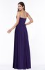 ColsBM Janelle Royal Purple Modern Zip up Chiffon Floor Length Pleated Plus Size Bridesmaid Dresses