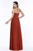 ColsBM Janelle Rust Modern Zip up Chiffon Floor Length Pleated Plus Size Bridesmaid Dresses