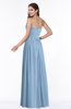 ColsBM Janelle Sky Blue Modern Zip up Chiffon Floor Length Pleated Plus Size Bridesmaid Dresses