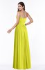 ColsBM Janelle Sulphur Spring Modern Zip up Chiffon Floor Length Pleated Plus Size Bridesmaid Dresses