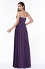 ColsBM Janelle Violet Modern Zip up Chiffon Floor Length Pleated Plus Size Bridesmaid Dresses
