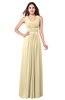 ColsBM Kelly Cornhusk Glamorous A-line Zip up Chiffon Sash Plus Size Bridesmaid Dresses