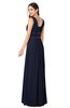 ColsBM Kelly Dark Sapphire Glamorous A-line Zip up Chiffon Sash Plus Size Bridesmaid Dresses