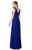 ColsBM Kelly Electric Blue Glamorous A-line Zip up Chiffon Sash Plus Size Bridesmaid Dresses