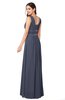 ColsBM Kelly Nightshadow Blue Glamorous A-line Zip up Chiffon Sash Plus Size Bridesmaid Dresses