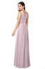 ColsBM Kelly Pale Lilac Glamorous A-line Zip up Chiffon Sash Plus Size Bridesmaid Dresses