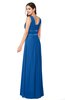 ColsBM Kelly Royal Blue Glamorous A-line Zip up Chiffon Sash Plus Size Bridesmaid Dresses