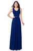 ColsBM Kelly Sodalite Blue Glamorous A-line Zip up Chiffon Sash Plus Size Bridesmaid Dresses